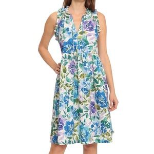 NWOT Maggy London Women's V-Neck Tiered Skirt Dress Womens size 4‎